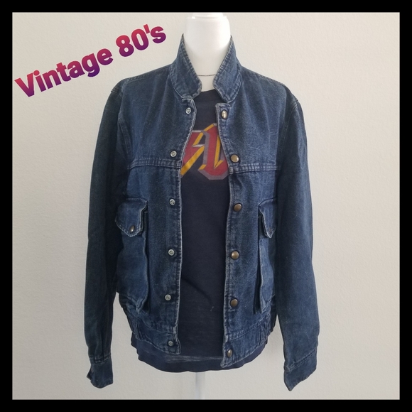 VINTAGE 80's Jeans Jacket - Picture 14 of 15